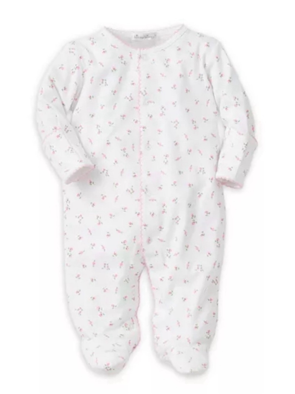 KISSY KISSY Garden Roses Pima Footie and Matching Bib - 3-6M